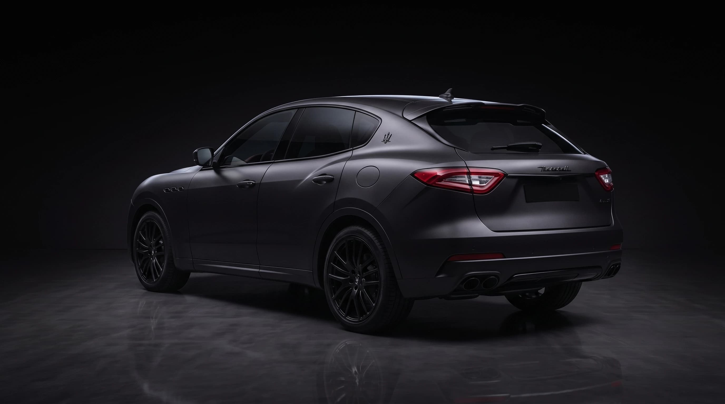 The same car rear three-quarter finished in Roxgard Matte